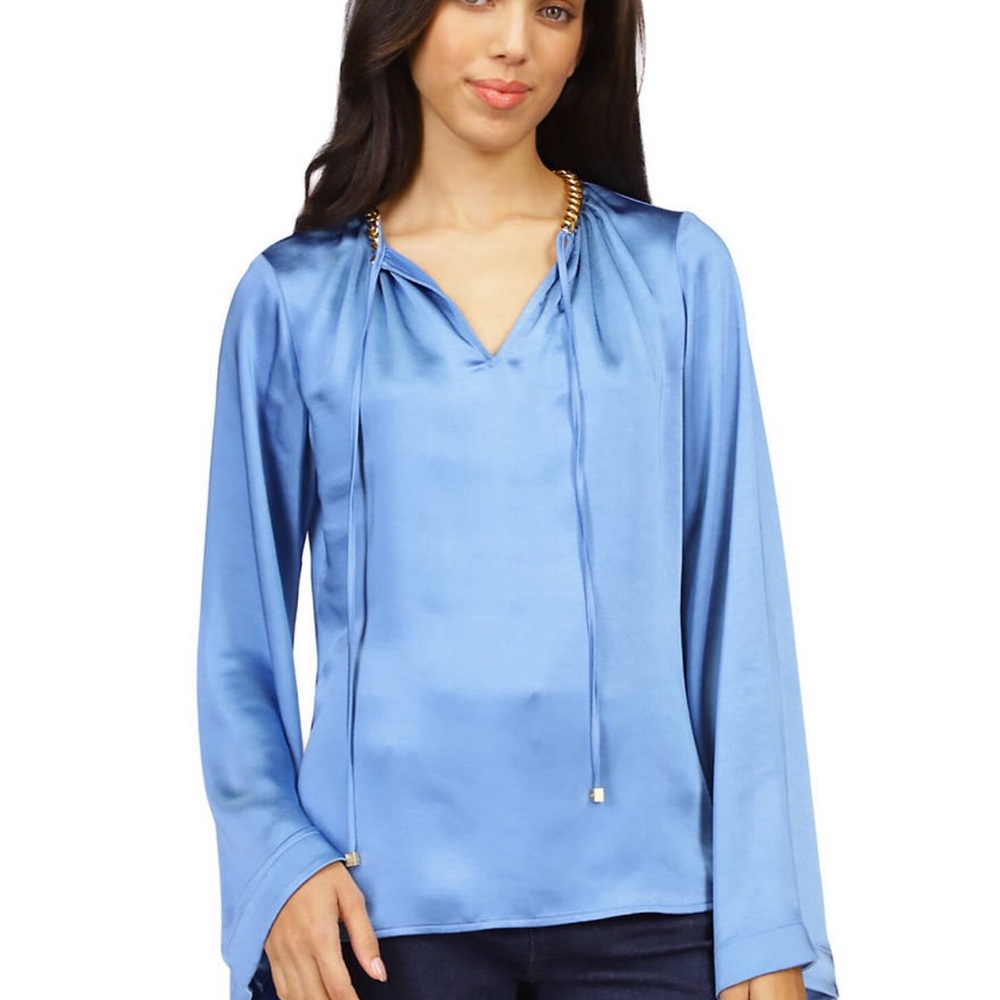 MICHAEL Michael Kors
Women's Satin Bell Sleeve Chain Top